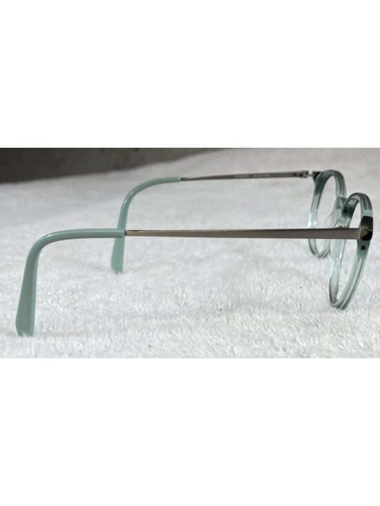 OGI Hugs/373 Women’s Crystal Turquoise Gunmetal Oval Eyeglasses Frames 46-20-140 main image 5